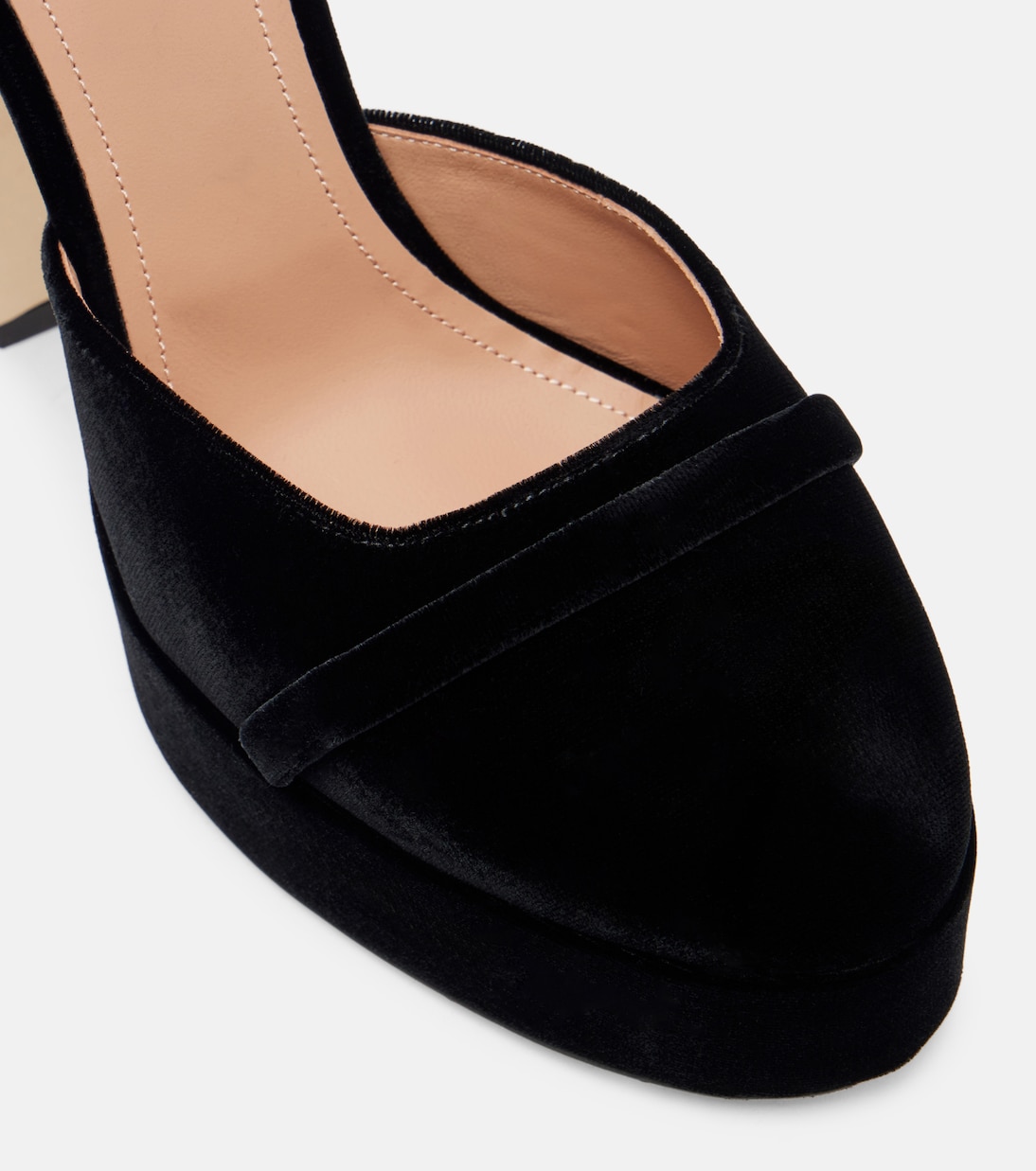 Pumps Mora 125 in velluto con plateau | Malone Souliers