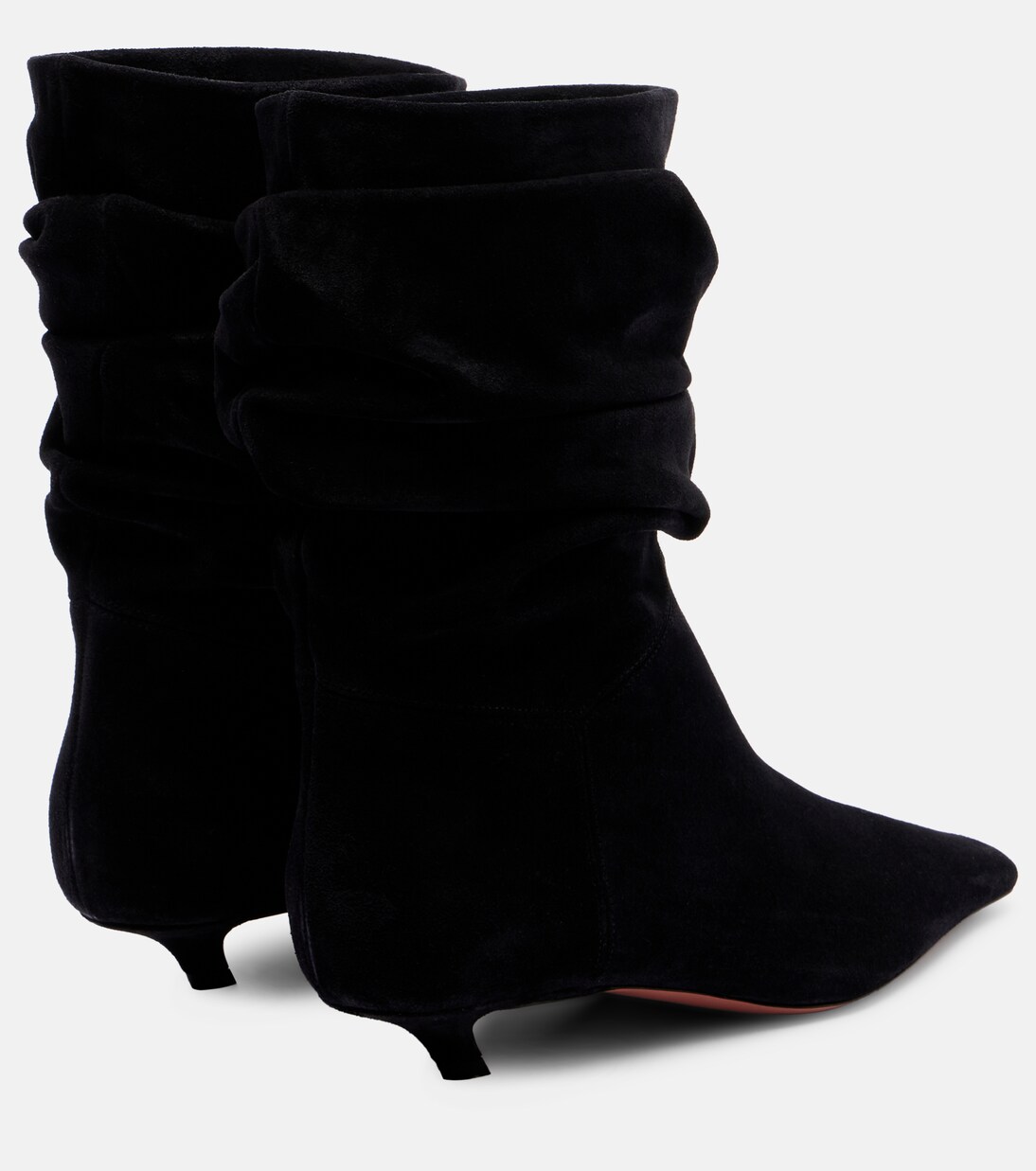 Jamie 25 suede ankle boots | Amina Muaddi
