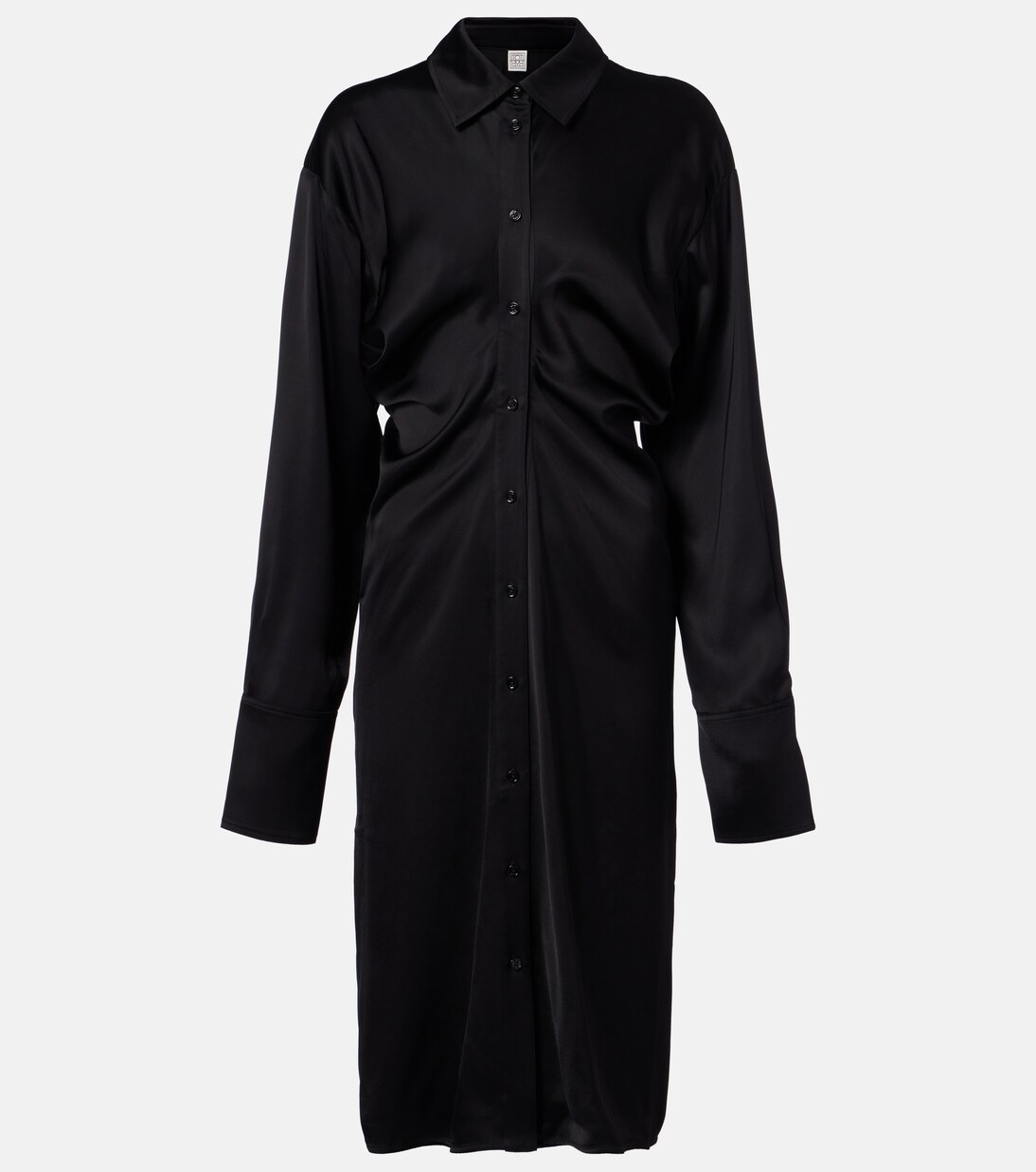 Slouch crêpe satin shirt dress | Toteme
