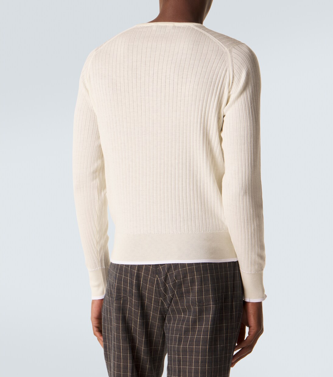 Nile wool and cotton Henley shirt | Wales Bonner