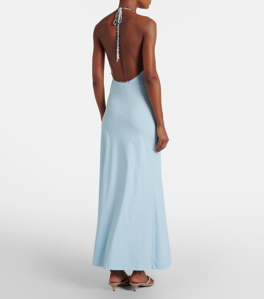 Embellished halterneck maxi dress | Christopher Esber