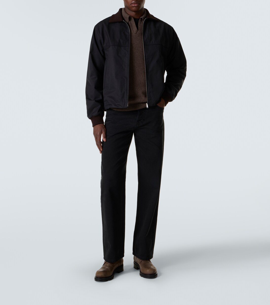Leach cashmere polo sweater | The Row
