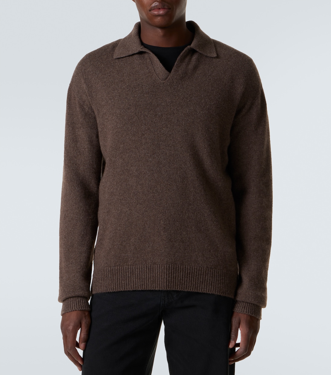 Leach cashmere polo sweater | The Row