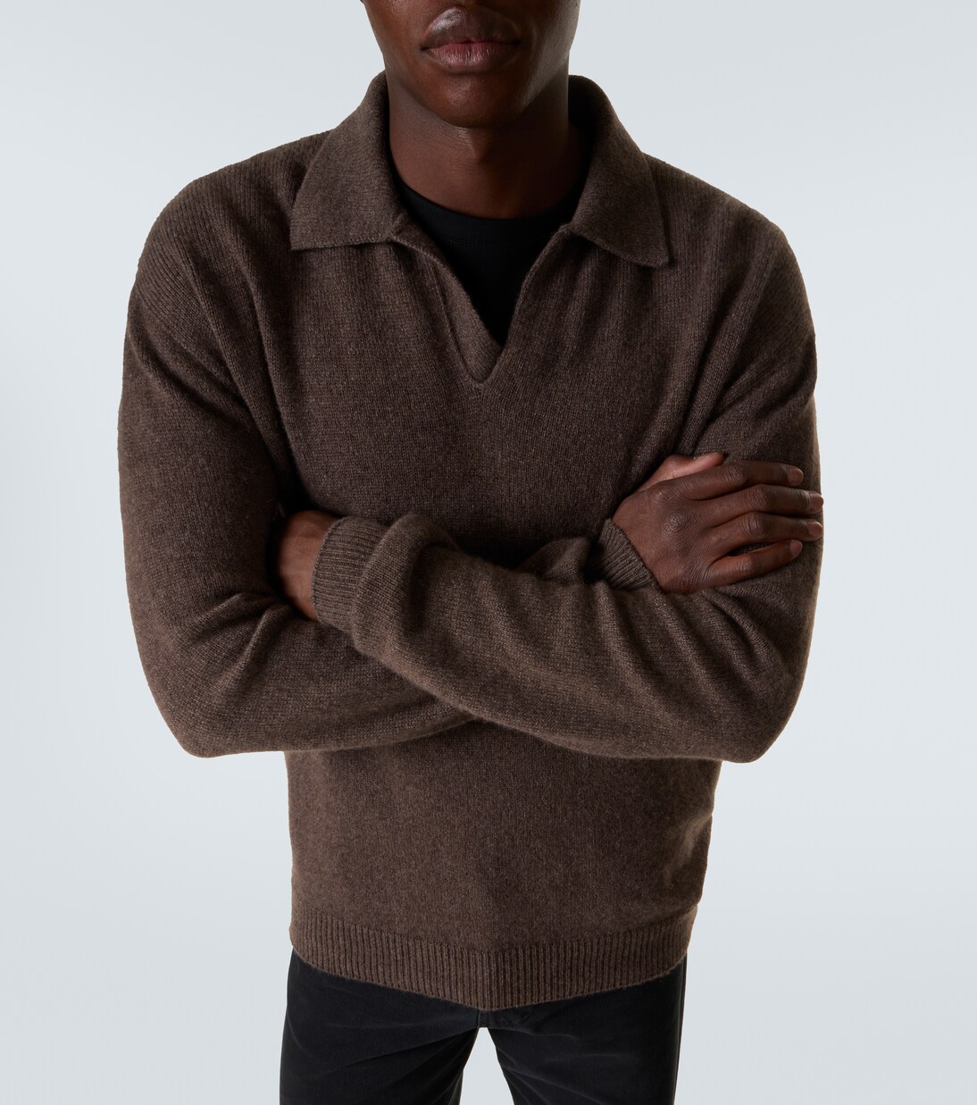 Leach cashmere polo sweater | The Row