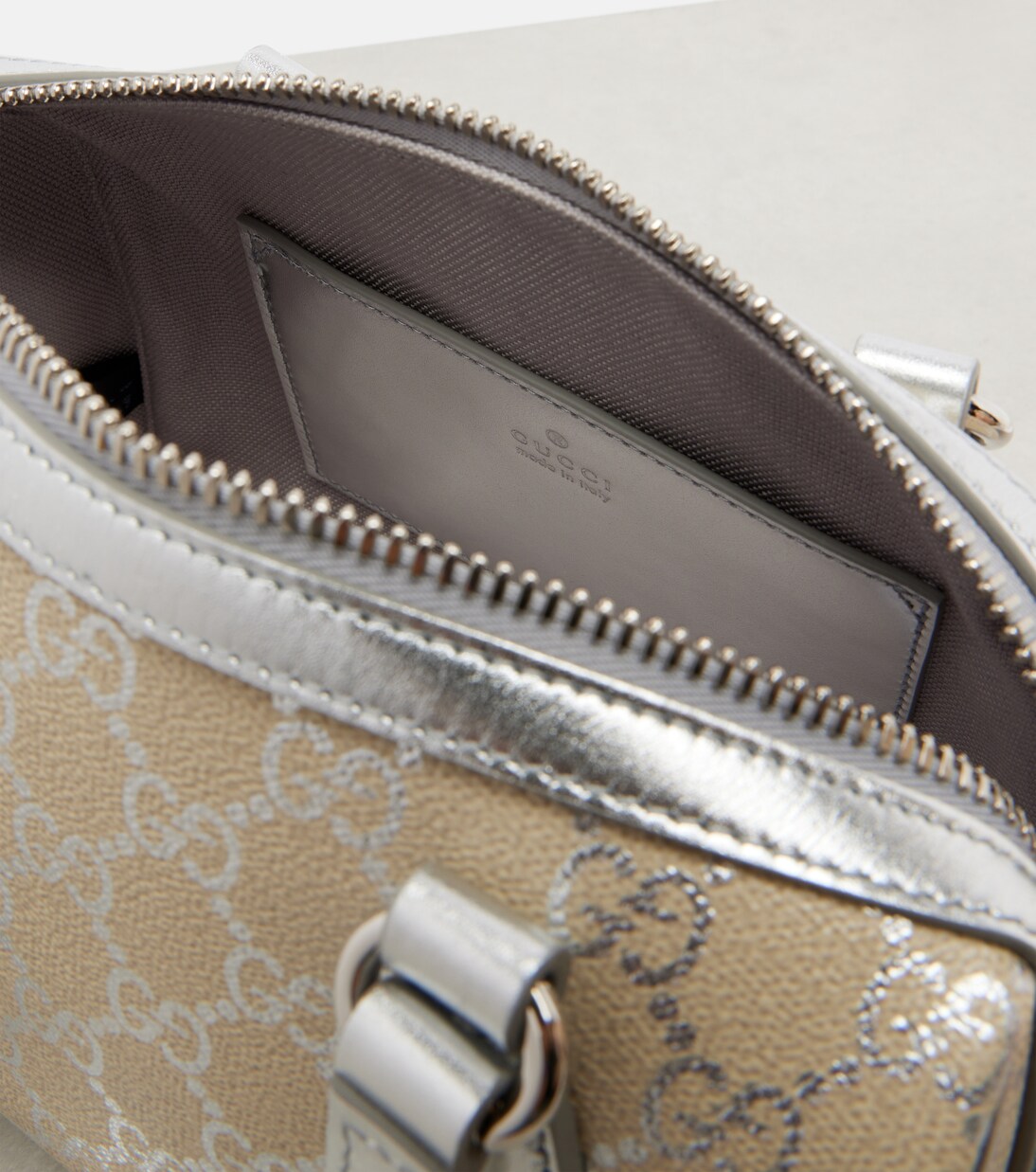 Tote Bag GG Emblem mit Leder | Gucci