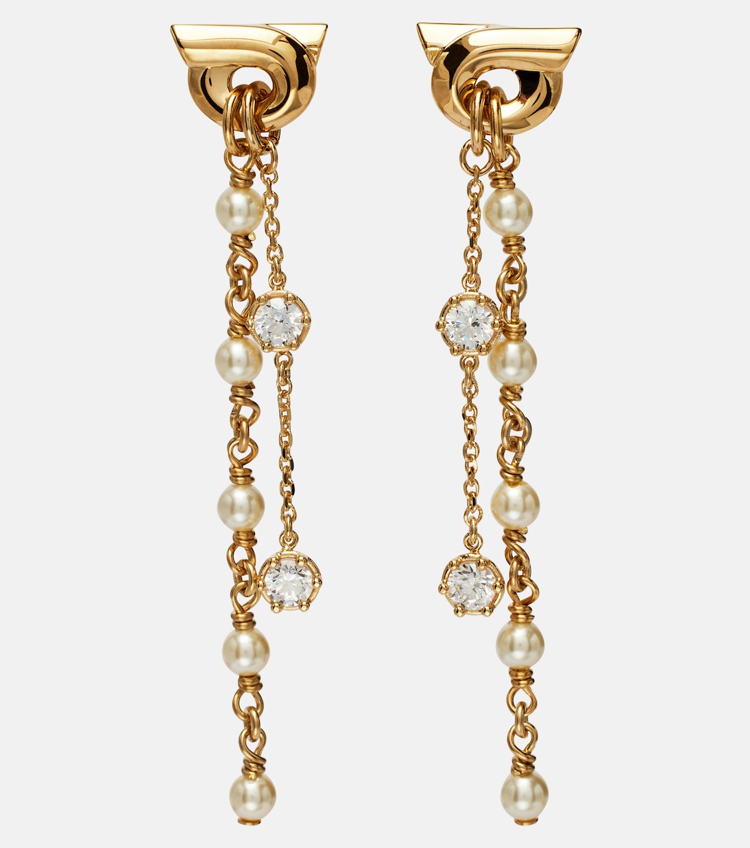 Boucles d’oreilles Gancini à ornements | Ferragamo