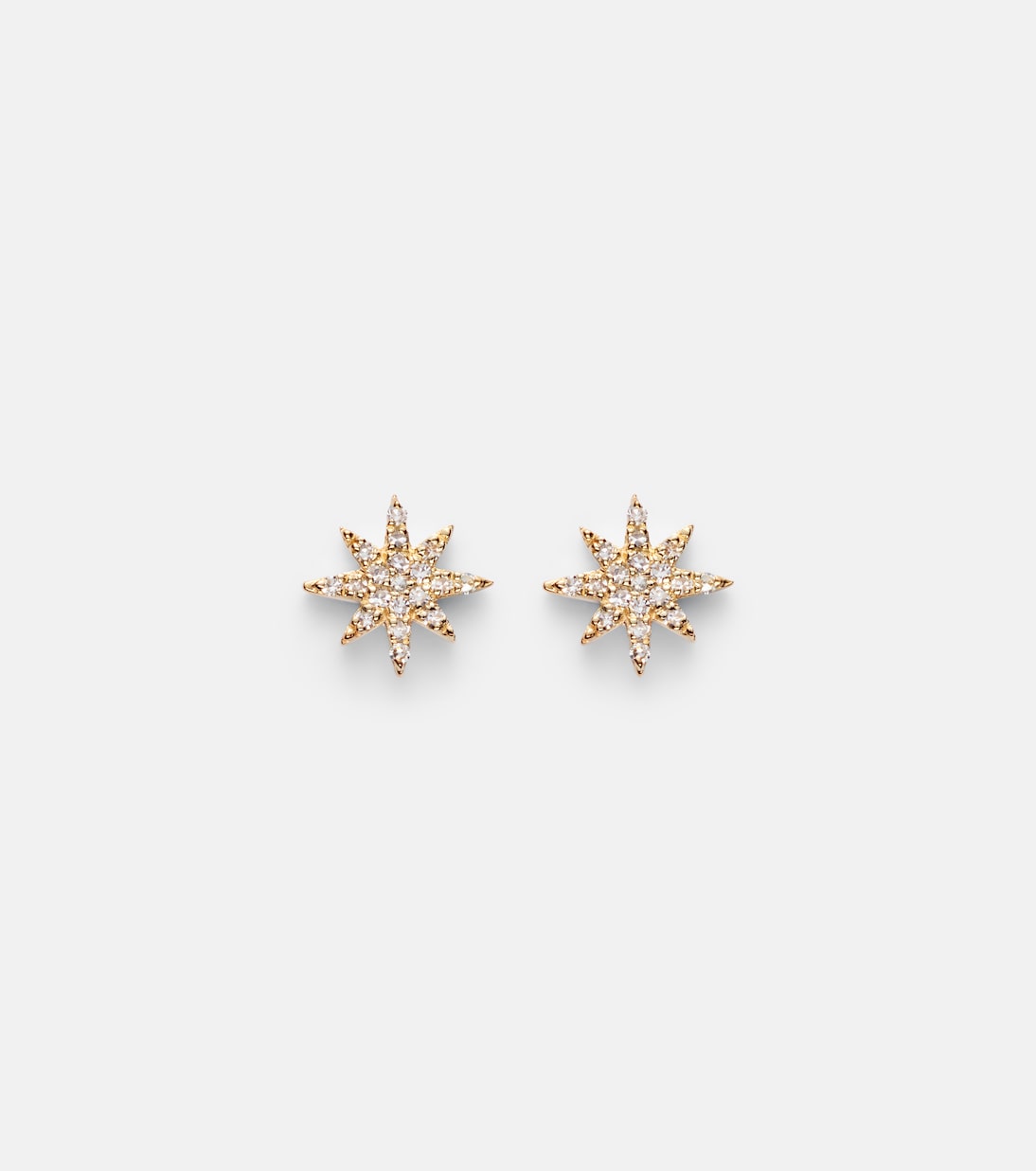 Northern Star 10kt gold earrings with diamonds | Stone and Strand