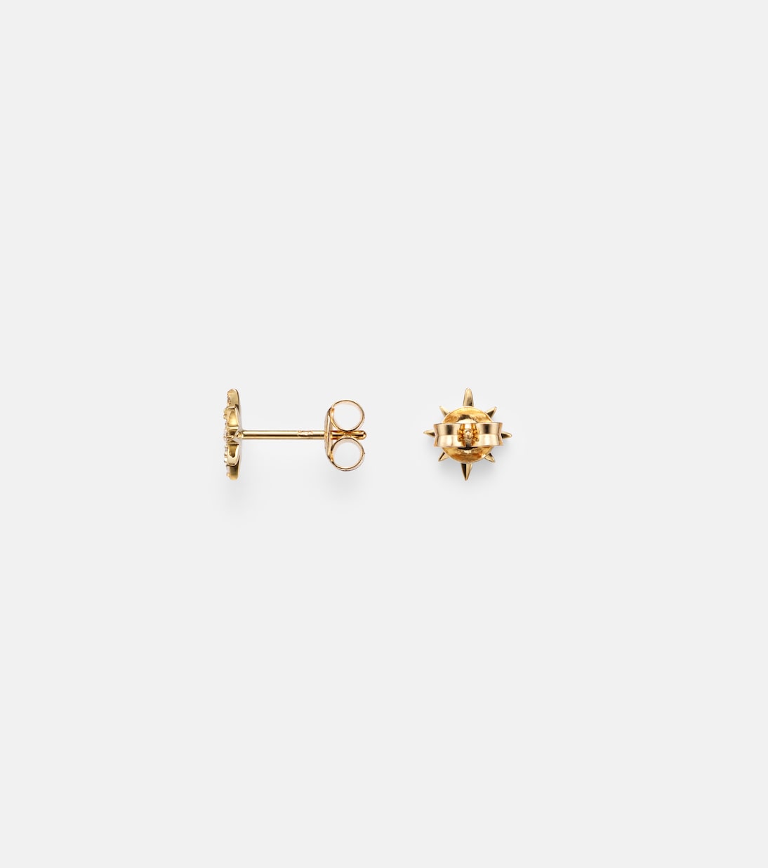 Northern Star 10kt gold earrings with diamonds | Stone and Strand