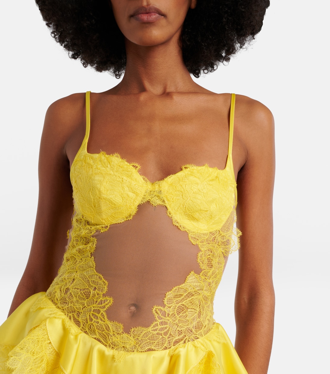 Peplum lace cocktail dress | David Koma