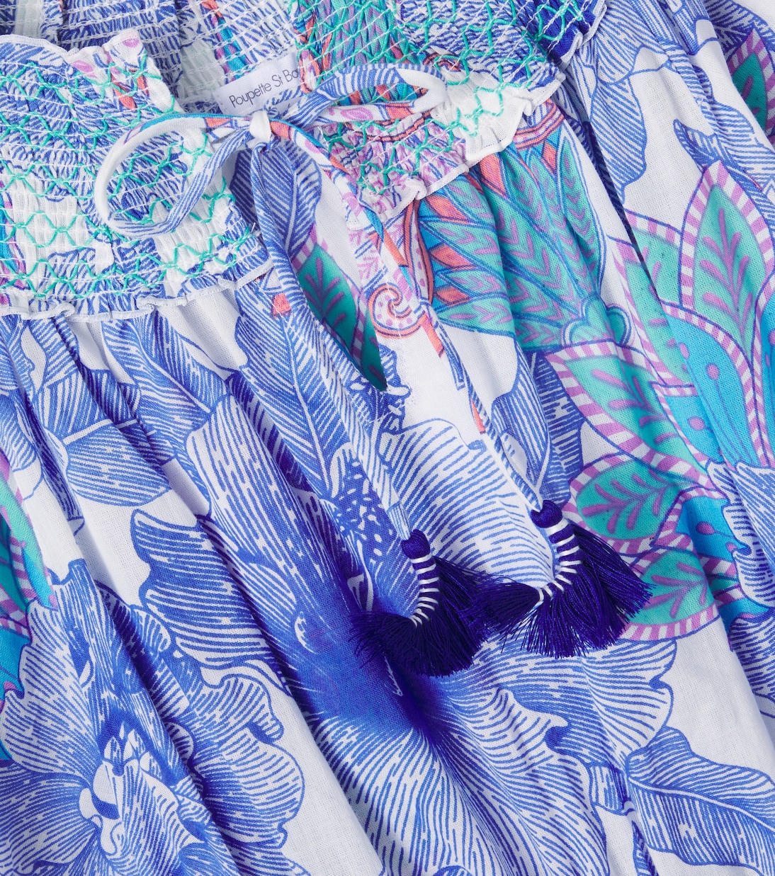 Anna printed cotton dress | Poupette St Barth Kids