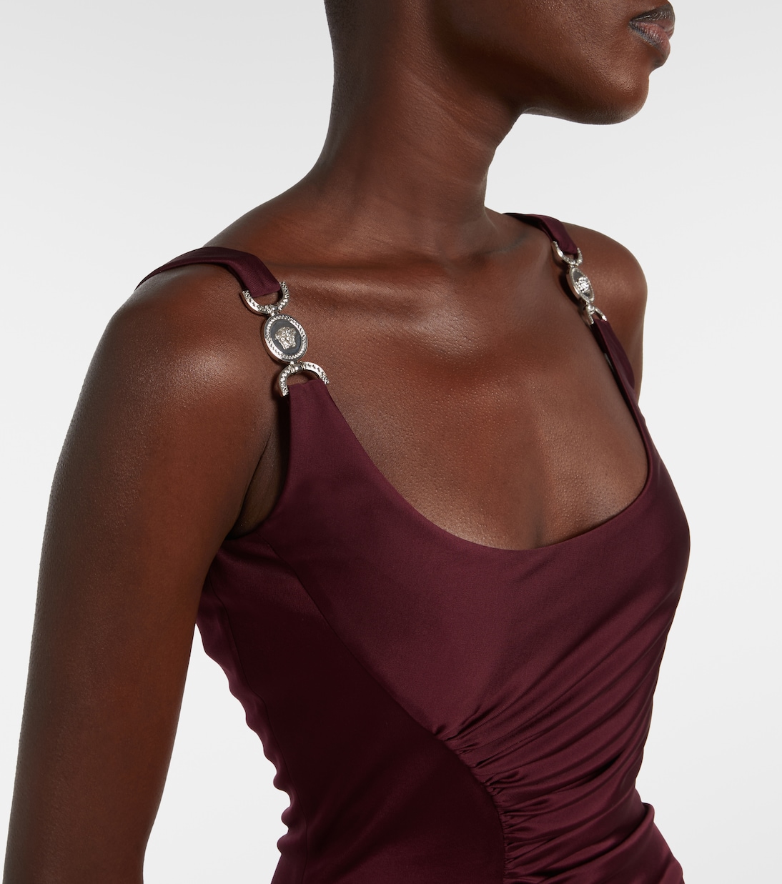 Medusa ruched jersey bodysuit | Versace