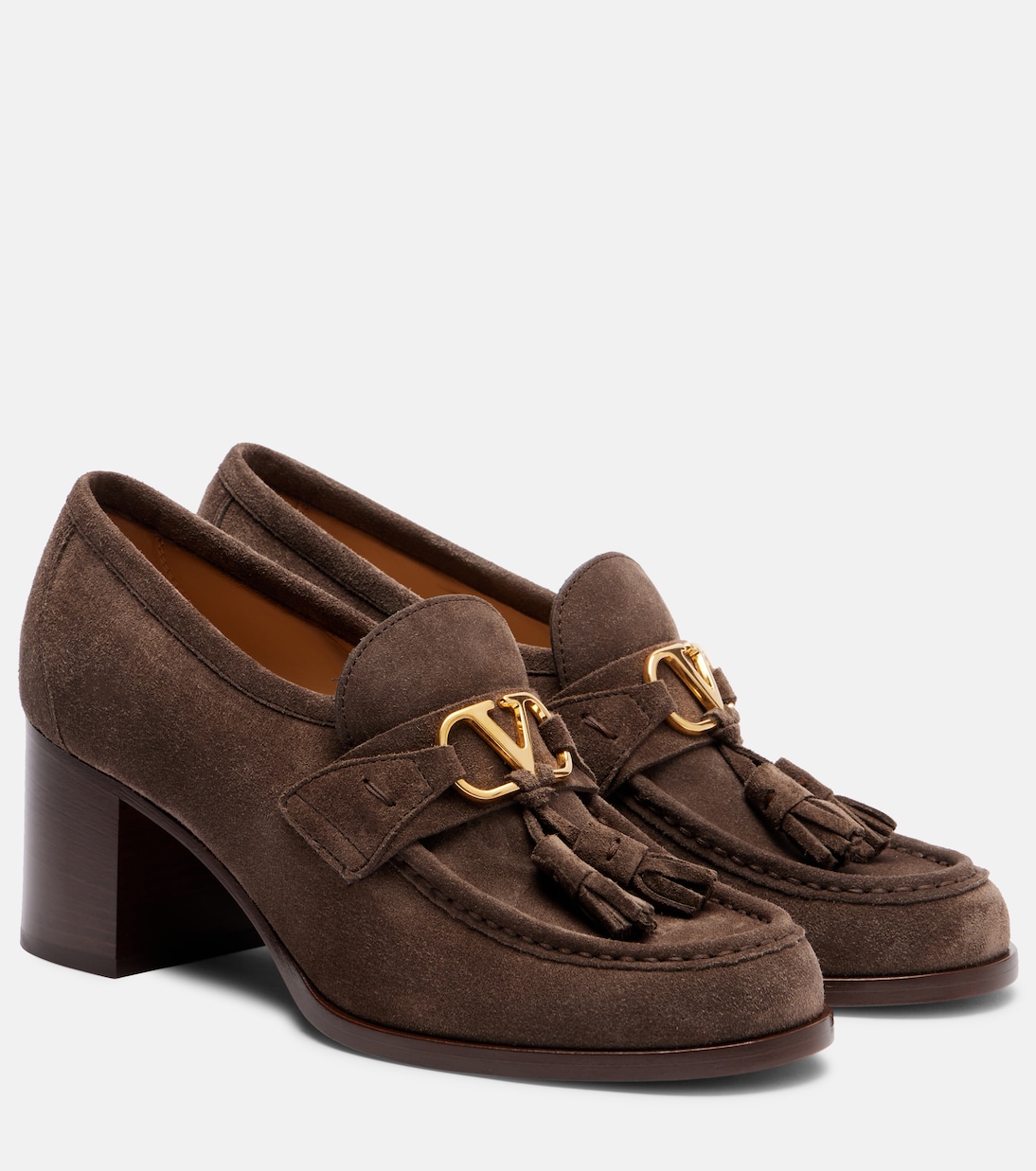 VLogo 60 suede loafer pumps | Valentino Garavani