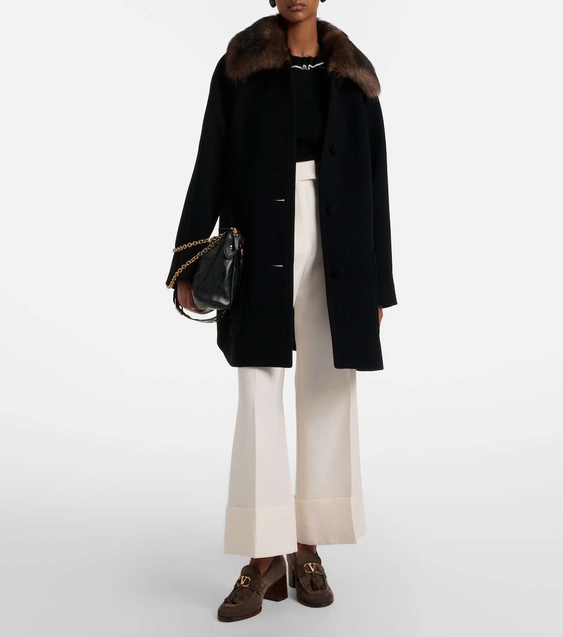 VLogo 60 suede loafer pumps | Valentino Garavani