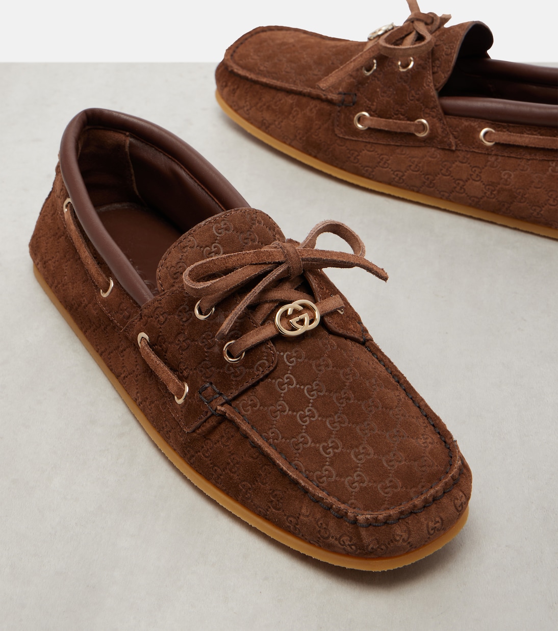 GG suede boat shoes | Gucci