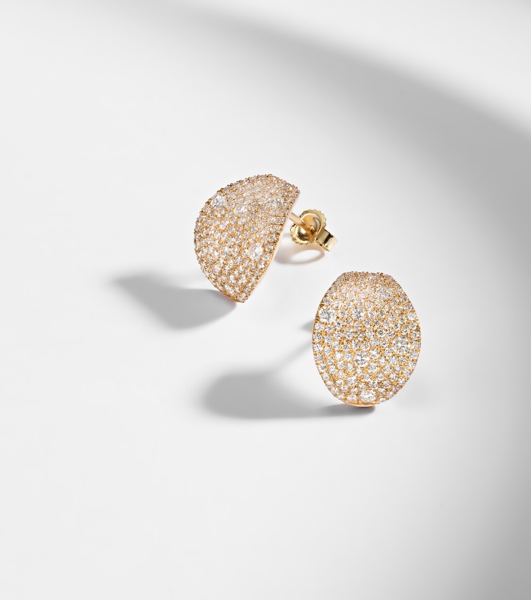 Keepsake 14kt gold huggie earrings with diamonds | Stone and Strand