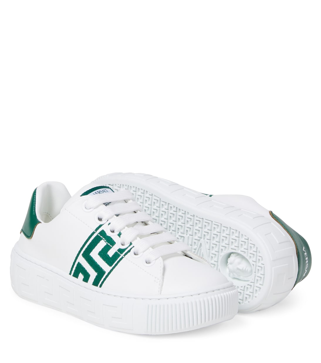 Greca embroidered sneakers | Versace Kids
