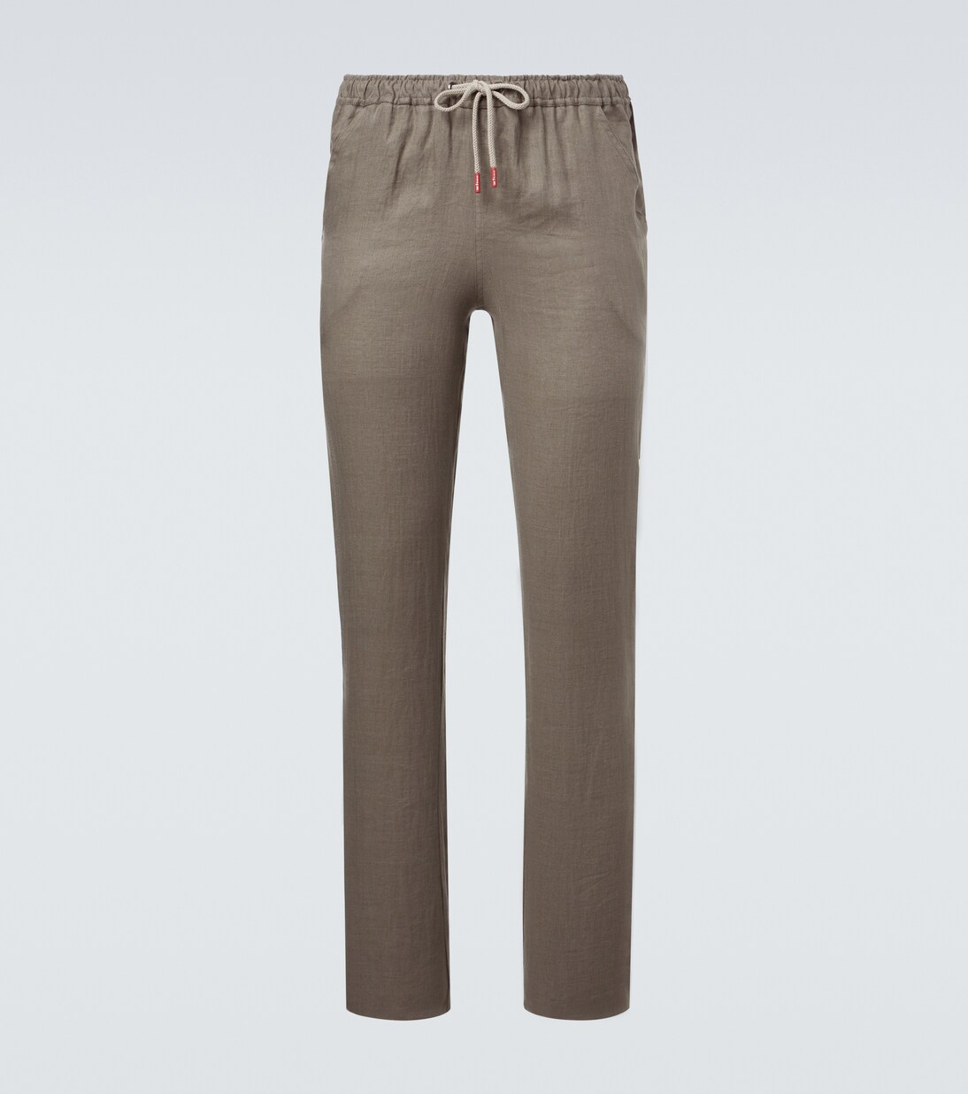 Linen slim pants | Kiton