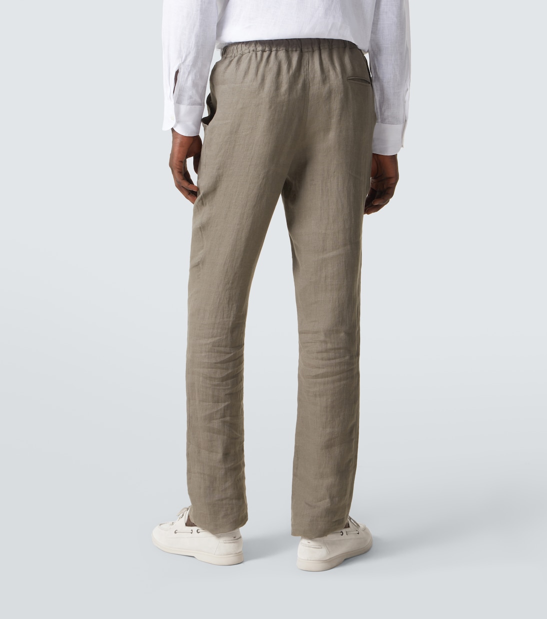 Linen slim pants | Kiton