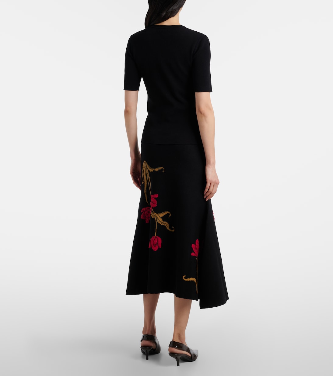 Midirock aus Jacquard | Erdem