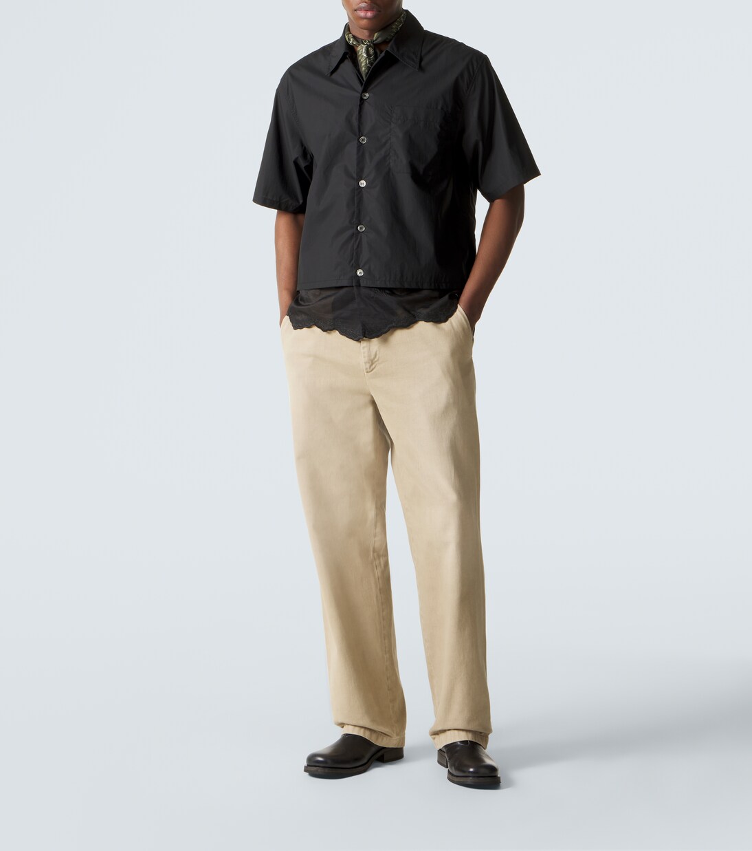 Embroidered cotton poplin shirt | Our Legacy