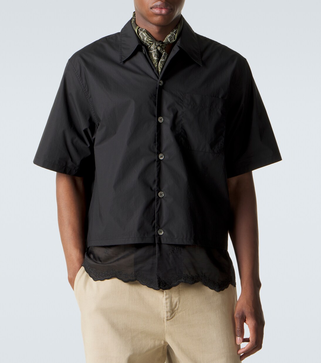 Embroidered cotton poplin shirt | Our Legacy