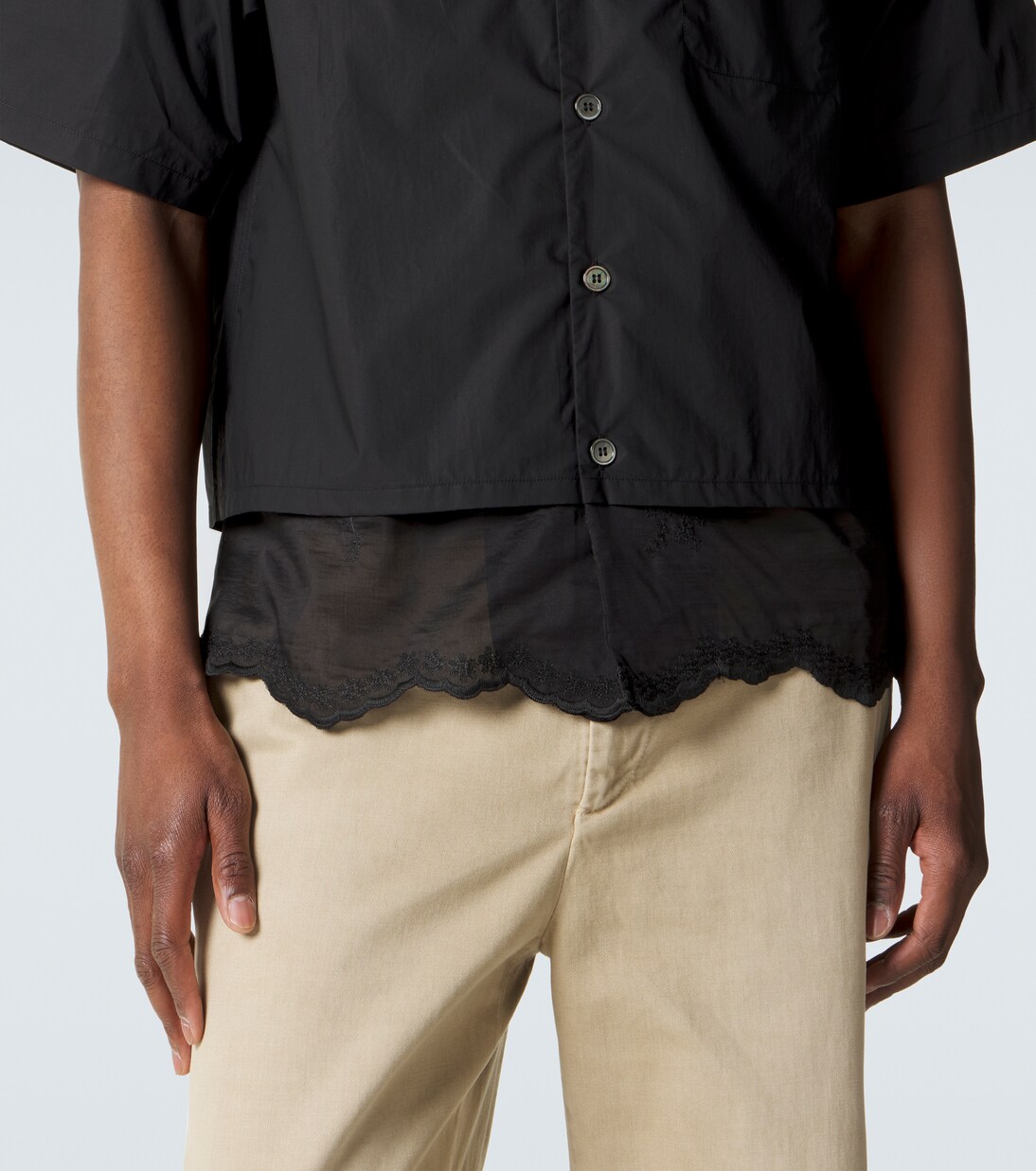 Embroidered cotton poplin shirt | Our Legacy