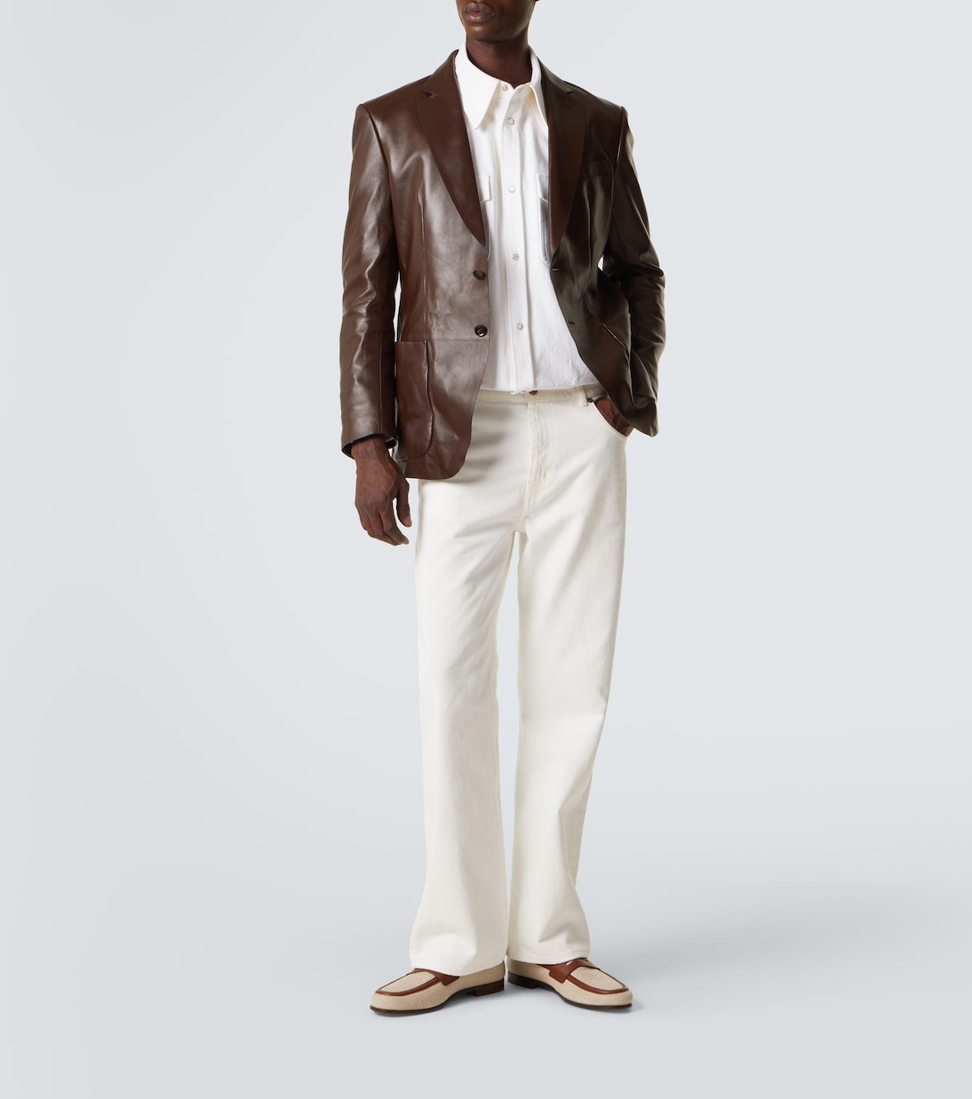 Leather-trimmed loafers | Church's