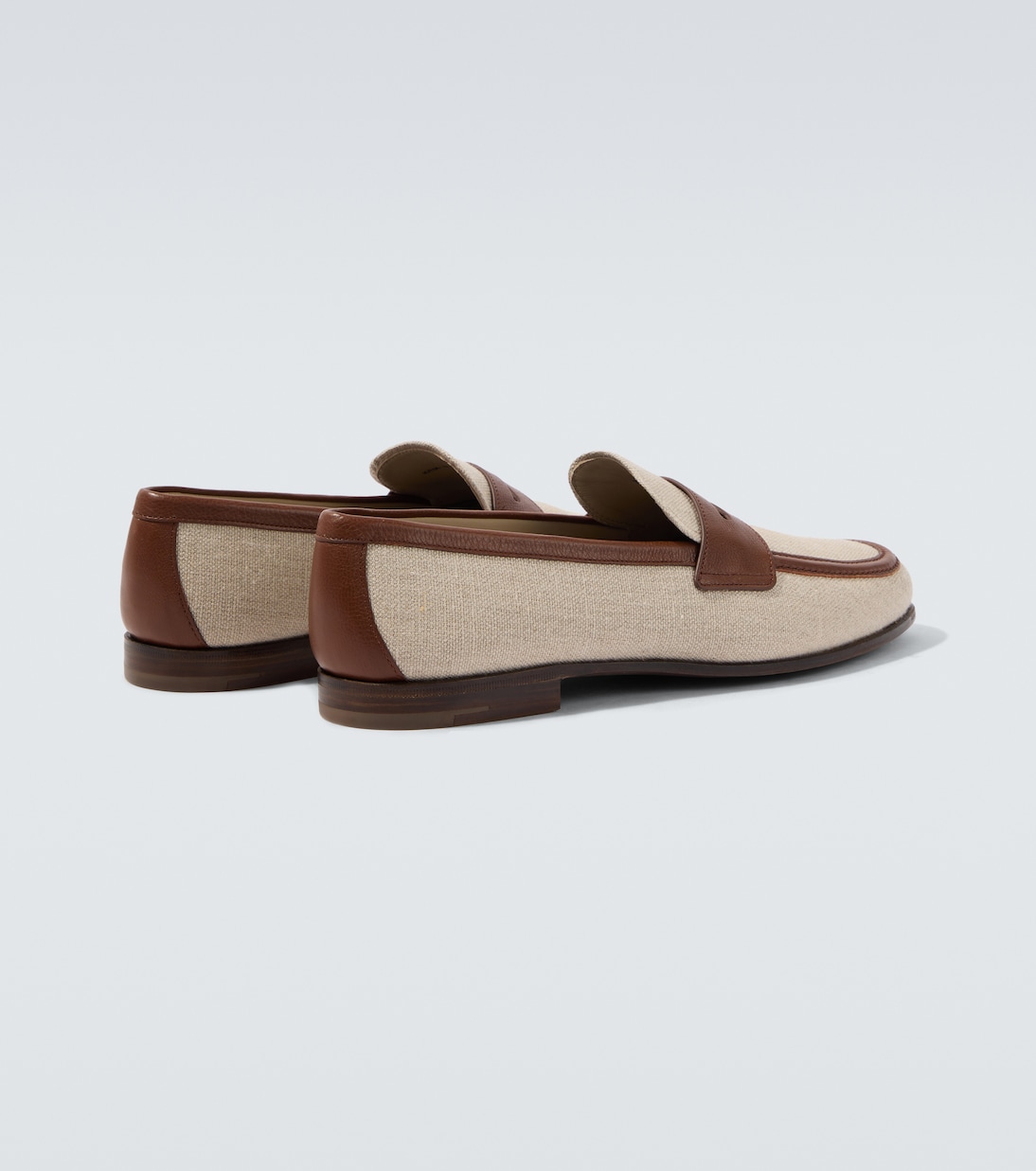 Leather-trimmed loafers | Church's