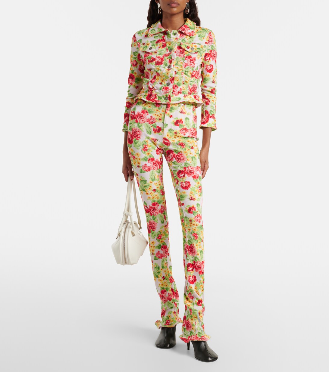 Jean slim Epetra à fleurs | Acne Studios