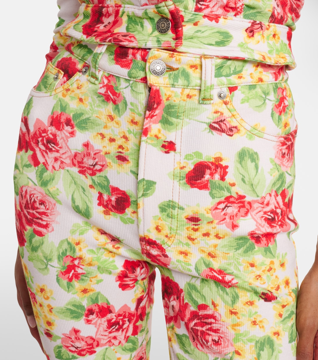 Jean slim Epetra à fleurs | Acne Studios