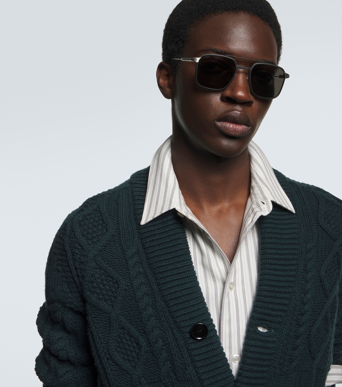 Santos De Cartier aviator sunglasses | Cartier Eyewear Collection