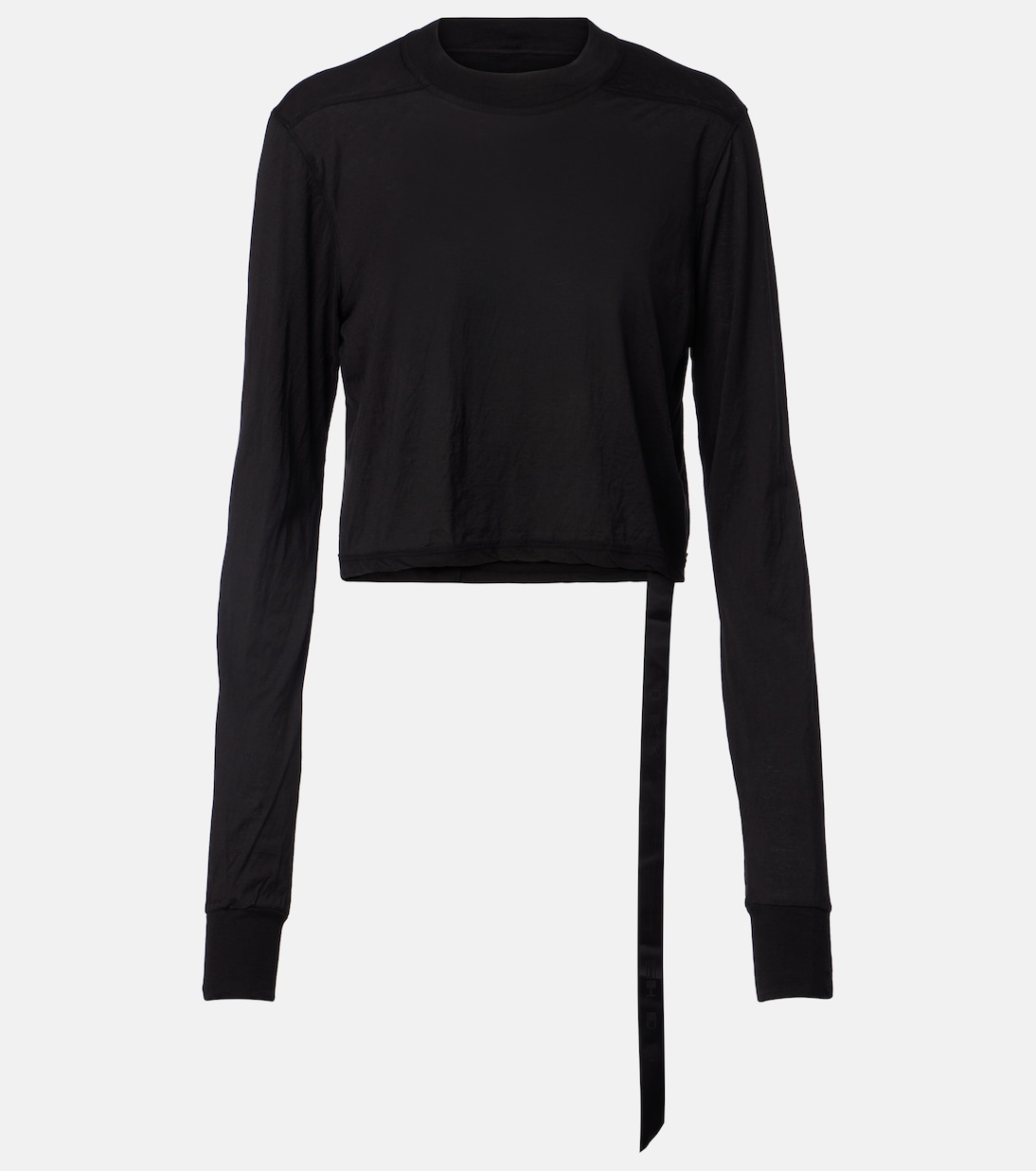 Belted cotton jersey T-shirt | Rick Owens