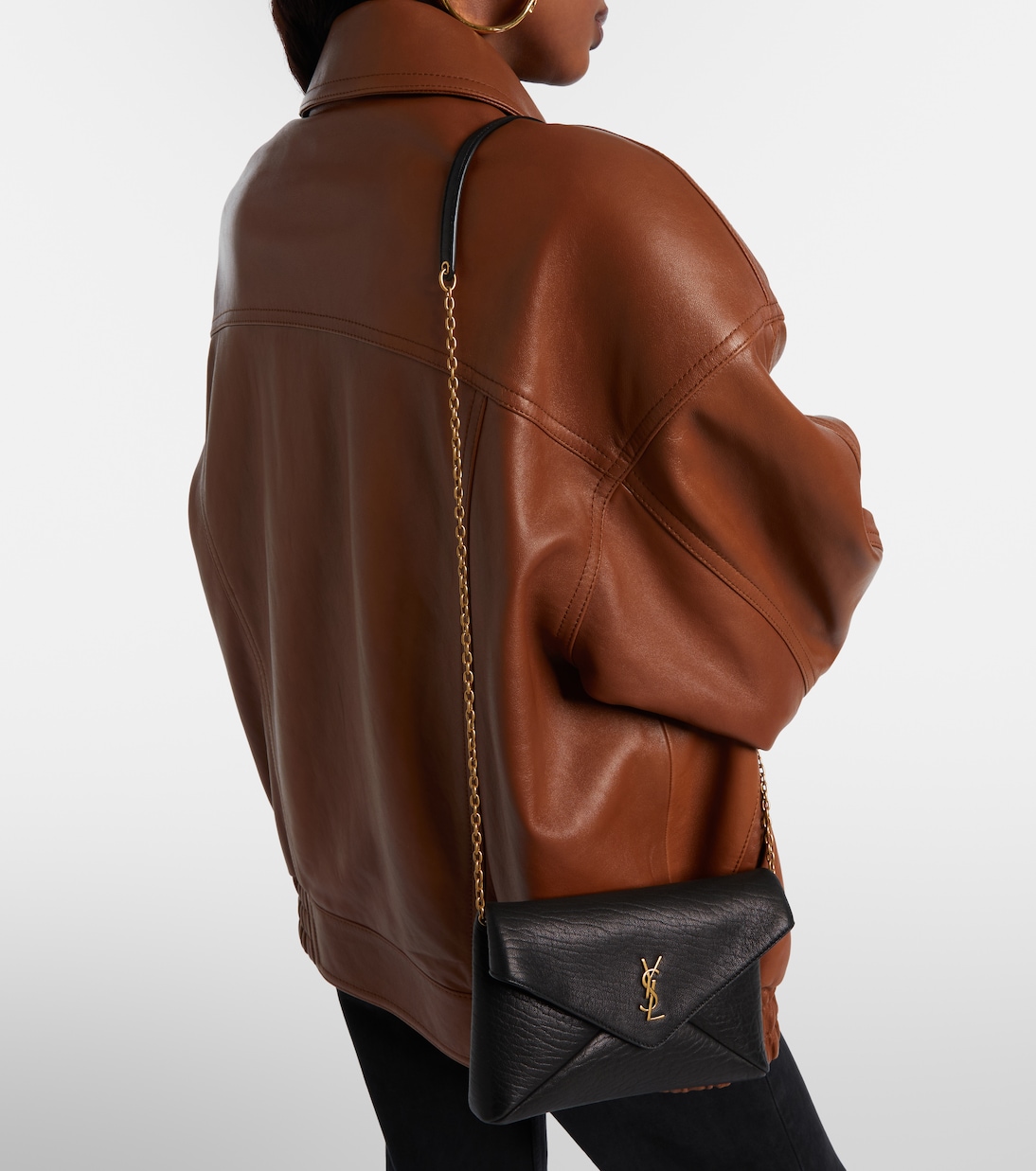 Cassandre Small leather clutch | Saint Laurent