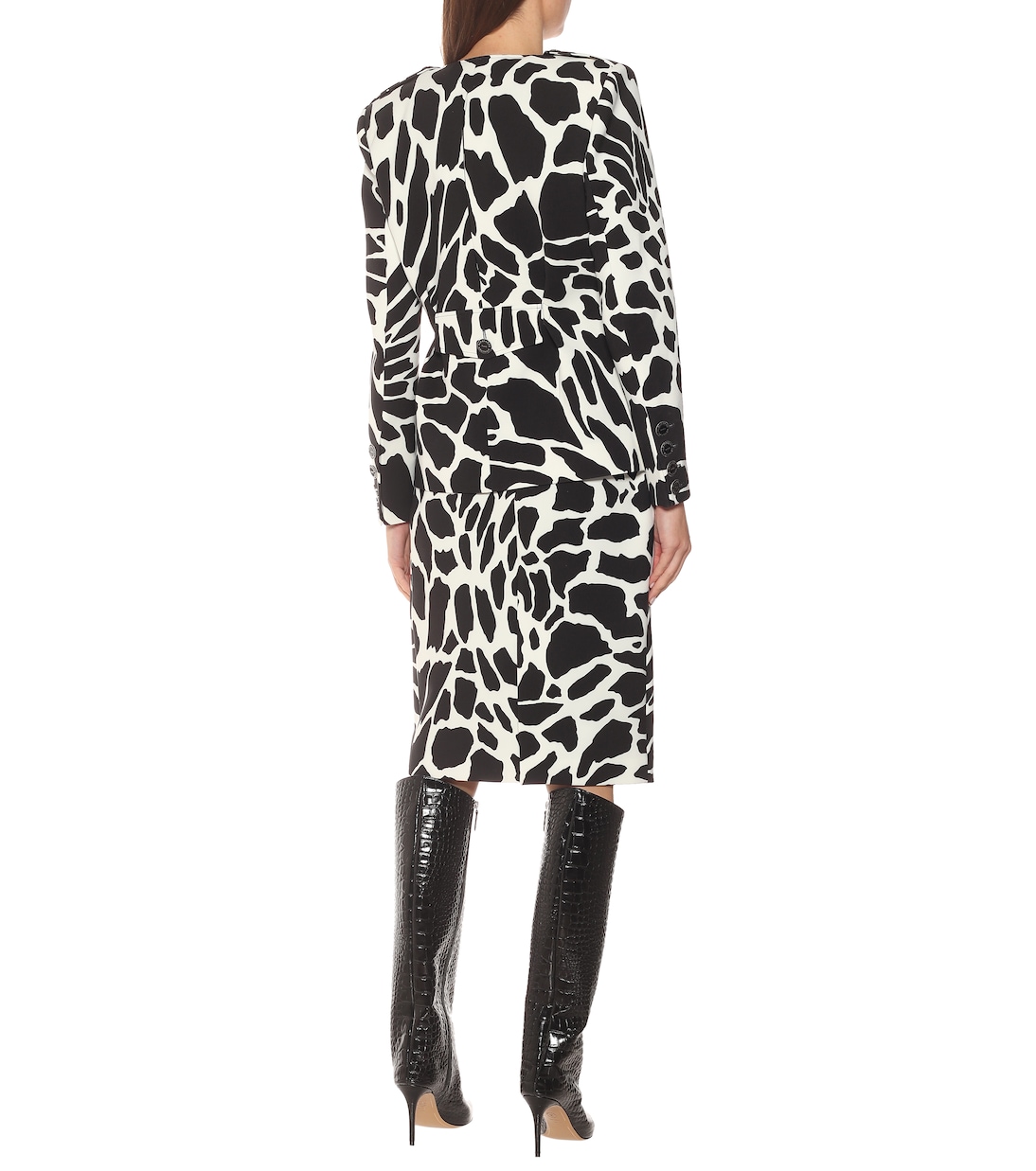 Blazer a stampa in twill stretch | Alexandre Vauthier