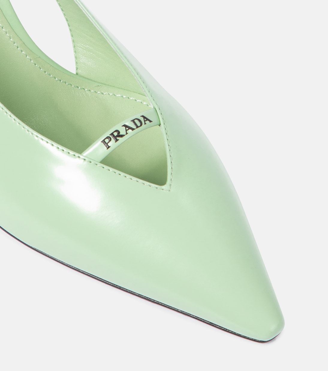 Slingback-Pumps aus Leder | Prada