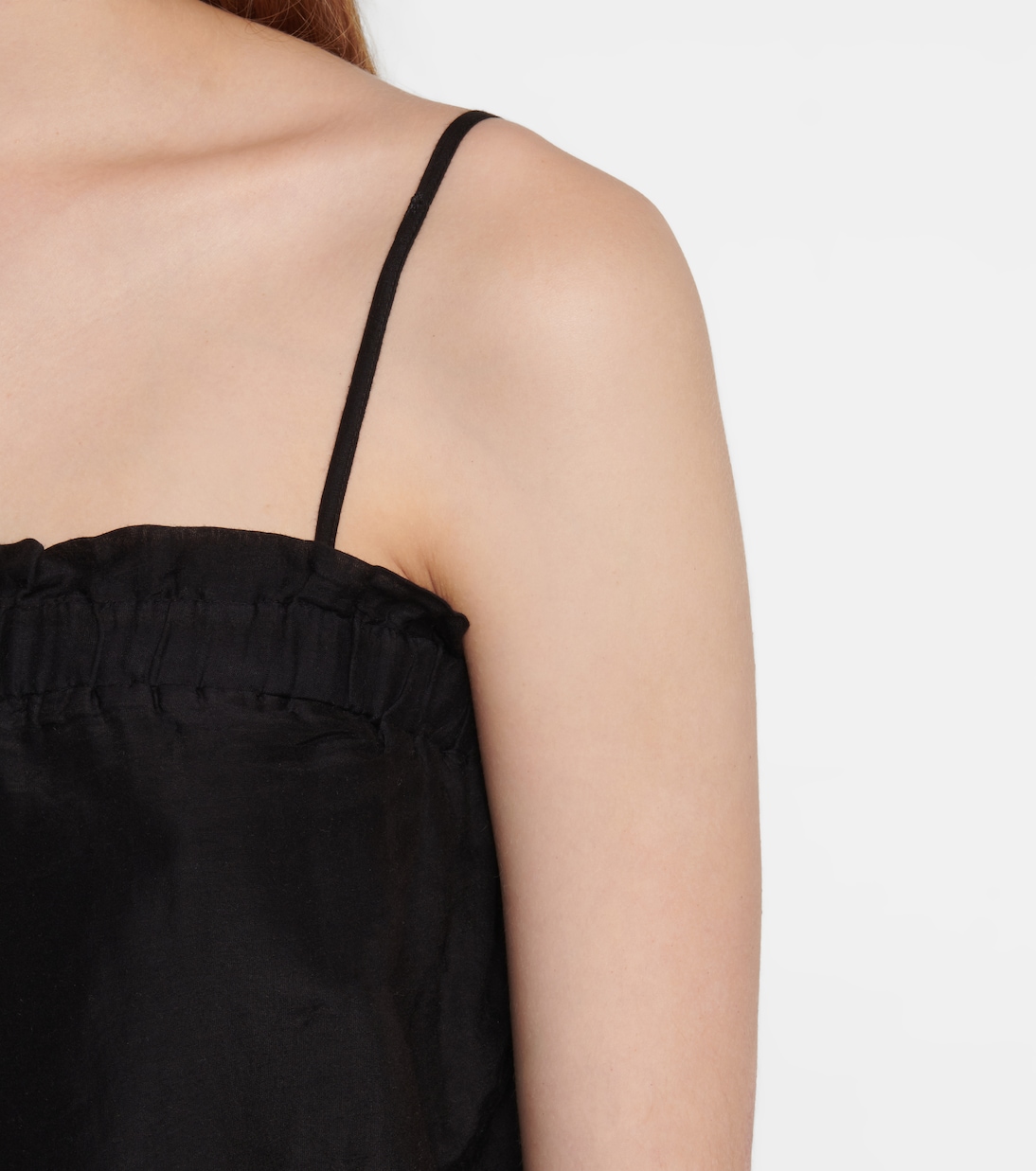 Divya silk and cotton voile camisole | Velvet