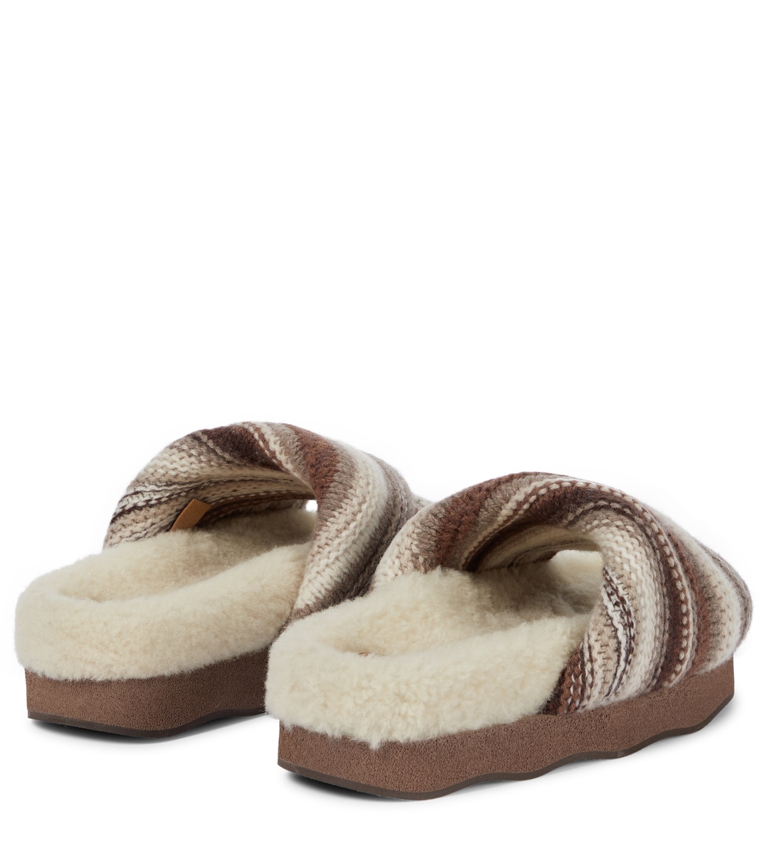 Wavy shearling slides | Chloé