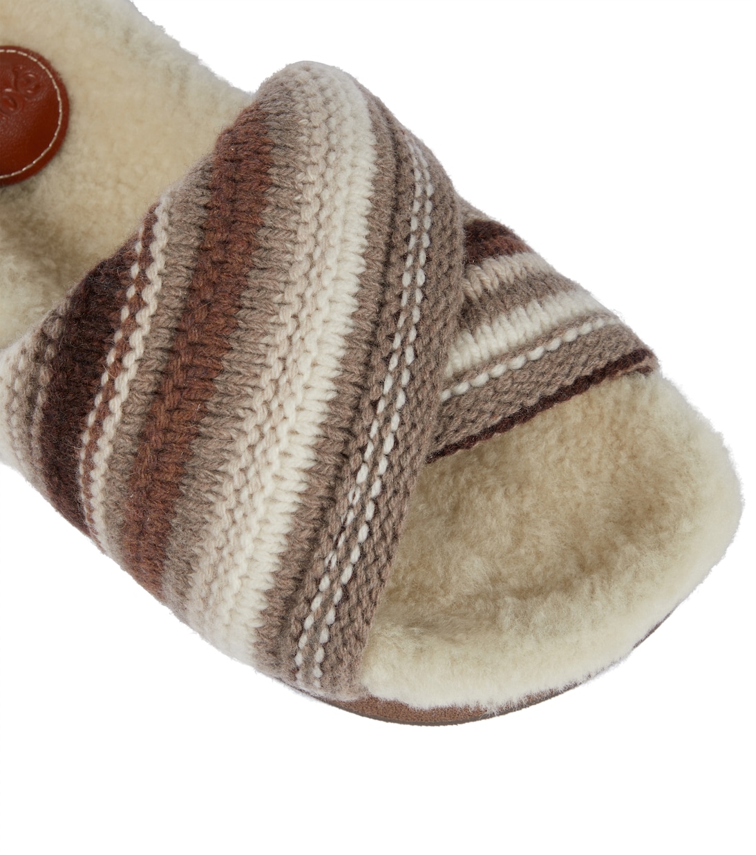 Wavy shearling slides | Chloé