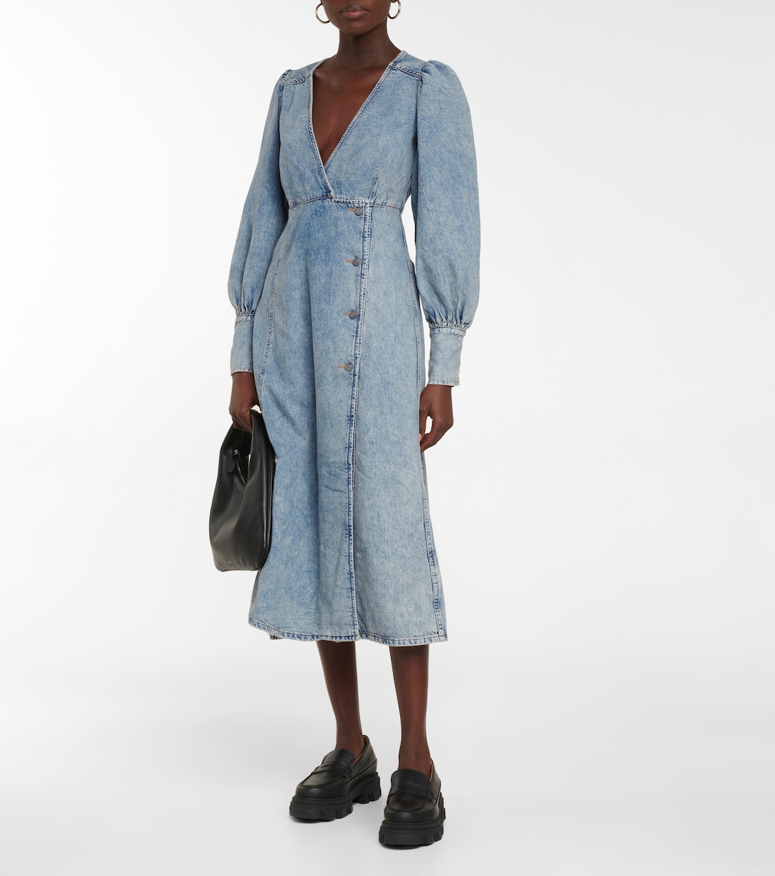 Vestido midi vaquero | Ganni
