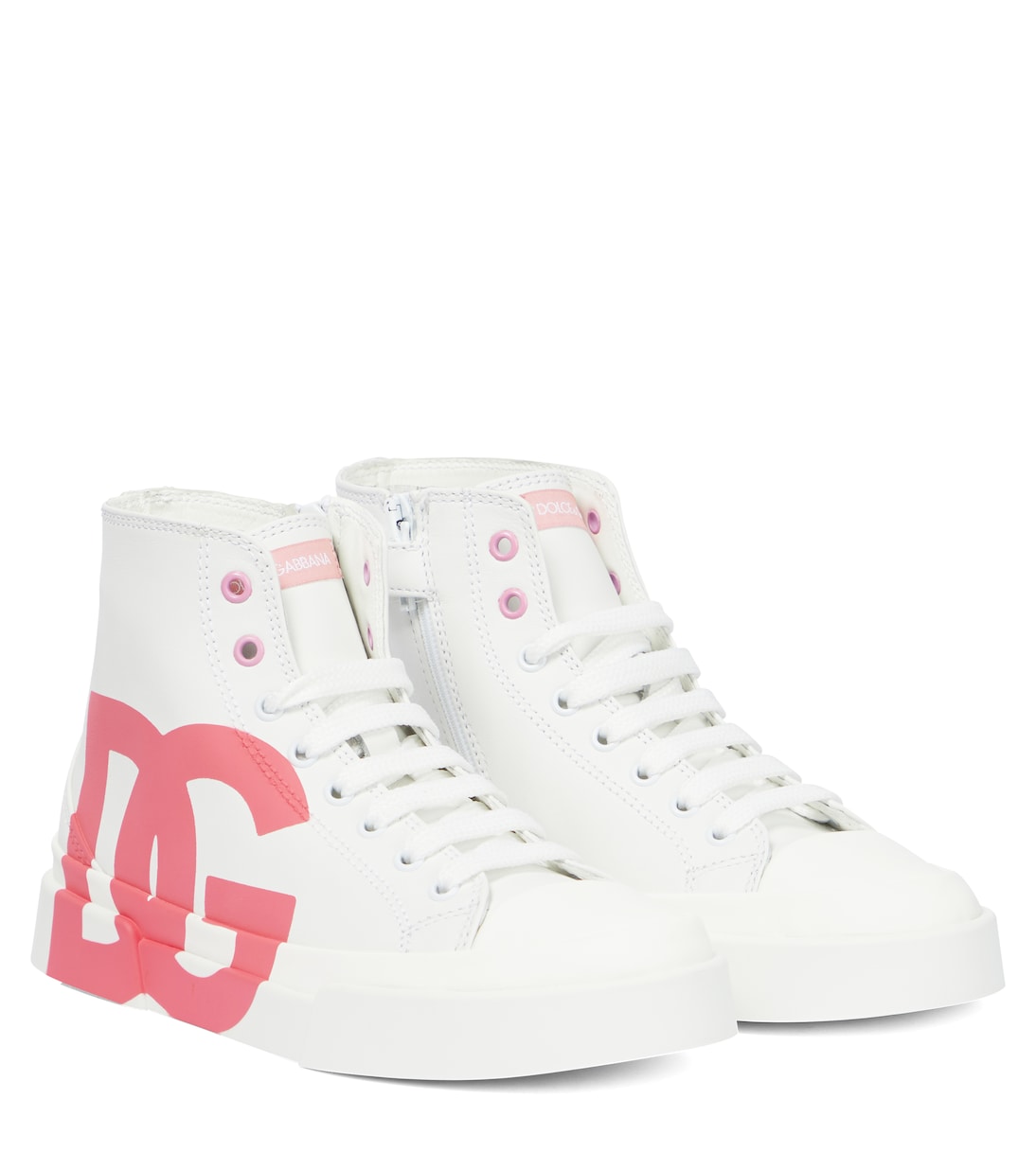 High-Top Sneakers aus Leder | Dolce&Gabbana Kids