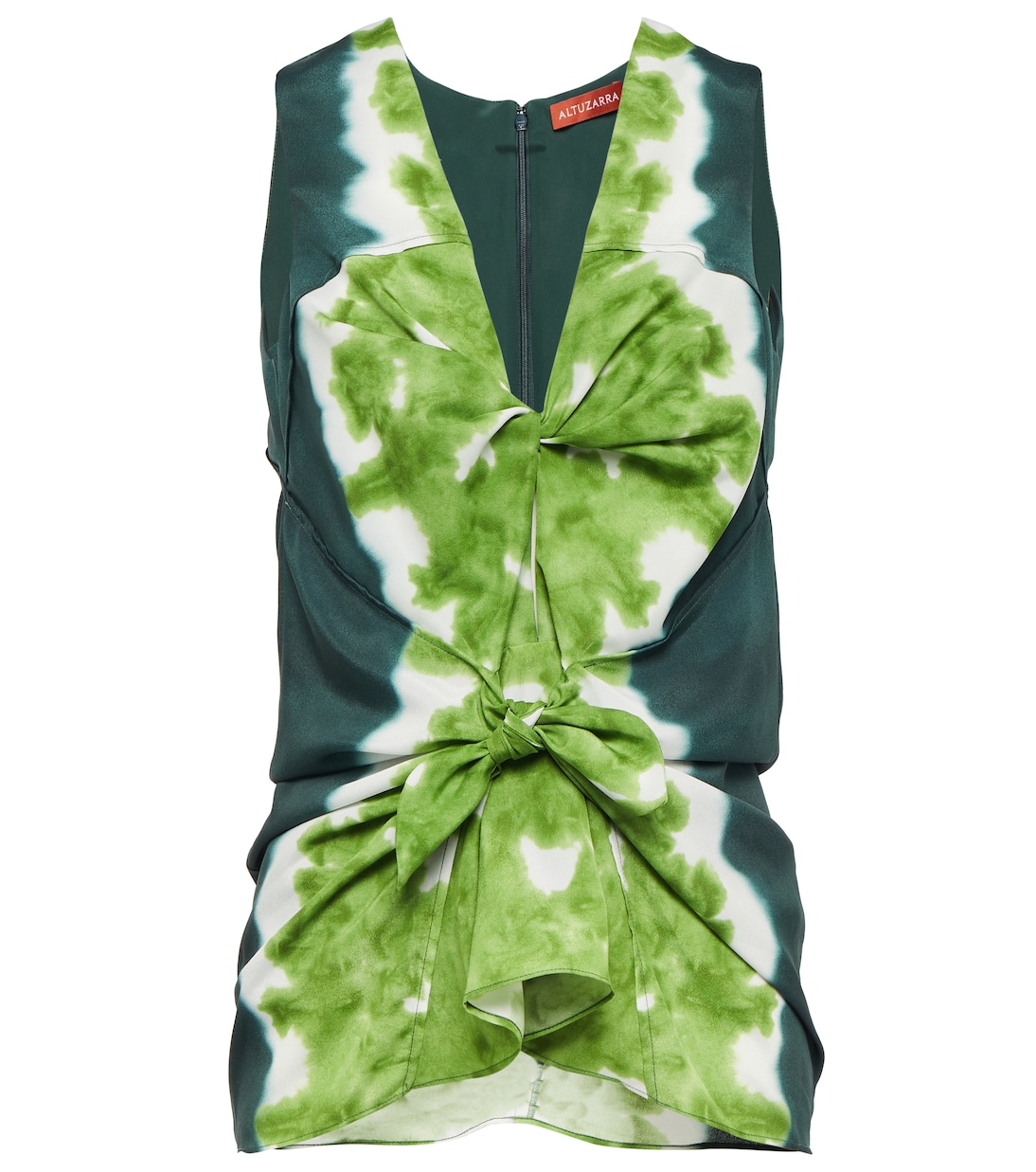 Pan tie-dye crêpe de chine top | Altuzarra