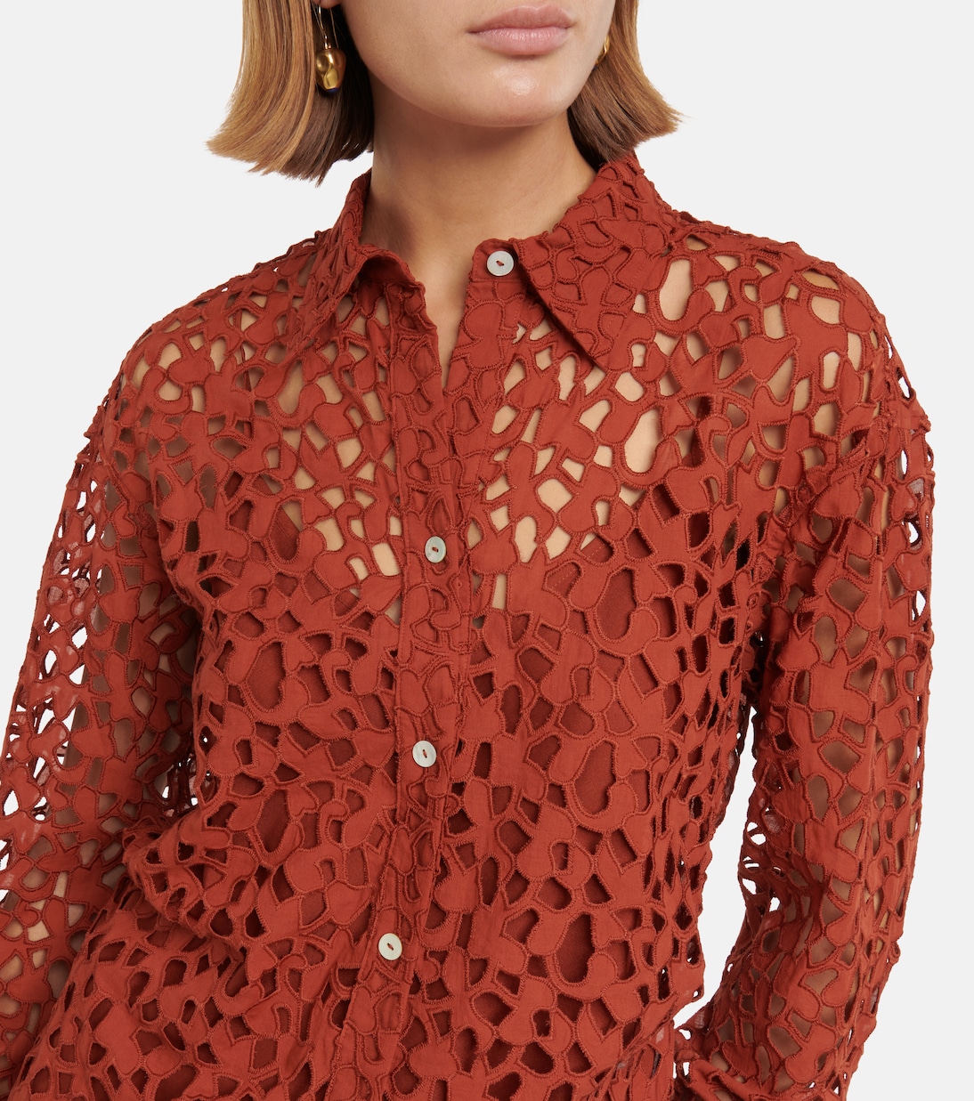 Top in cotone sangallo | Vince