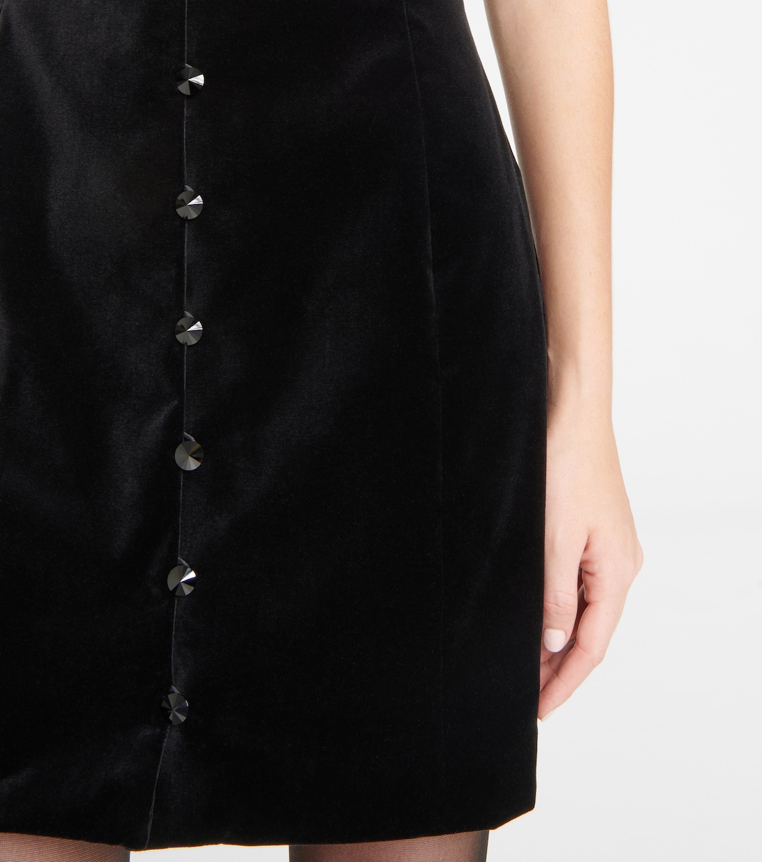 Lace-trimmed velvet minidress | Alessandra Rich