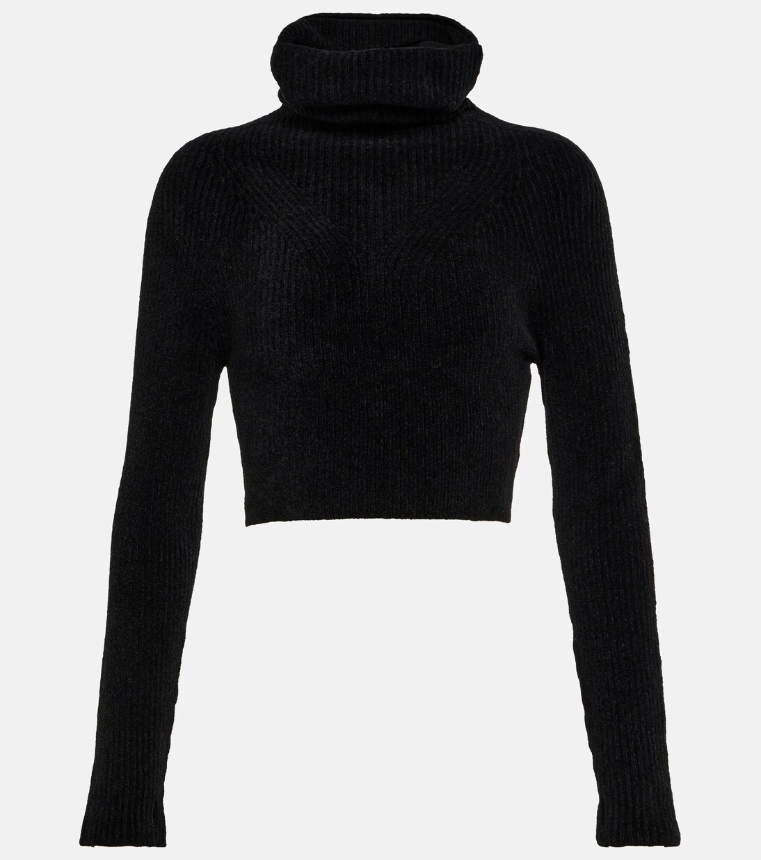 Crop top de punto con cuello alto | Jacquemus