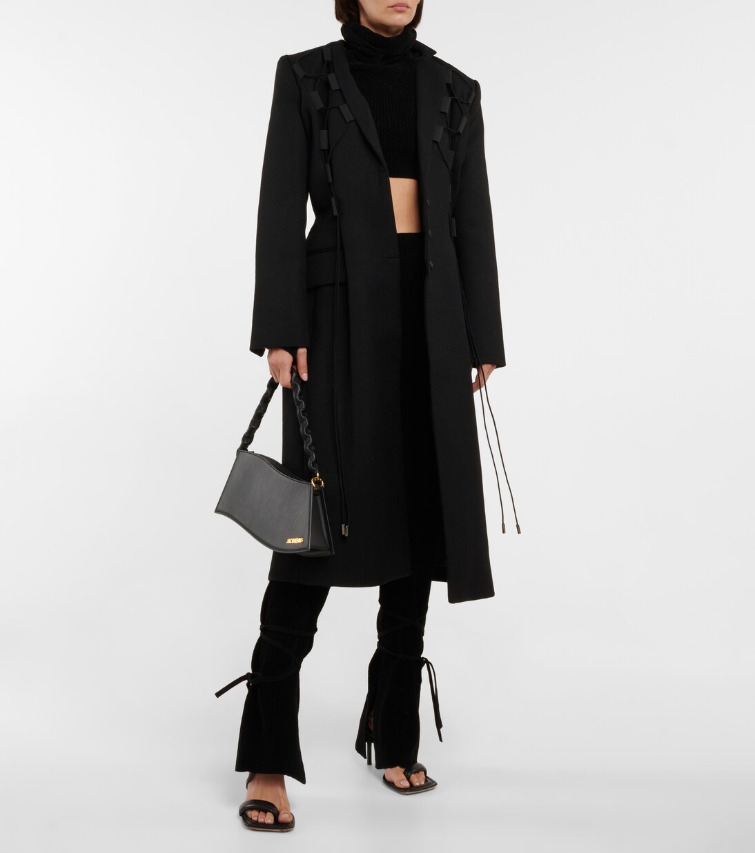 Crop top de punto con cuello alto | Jacquemus