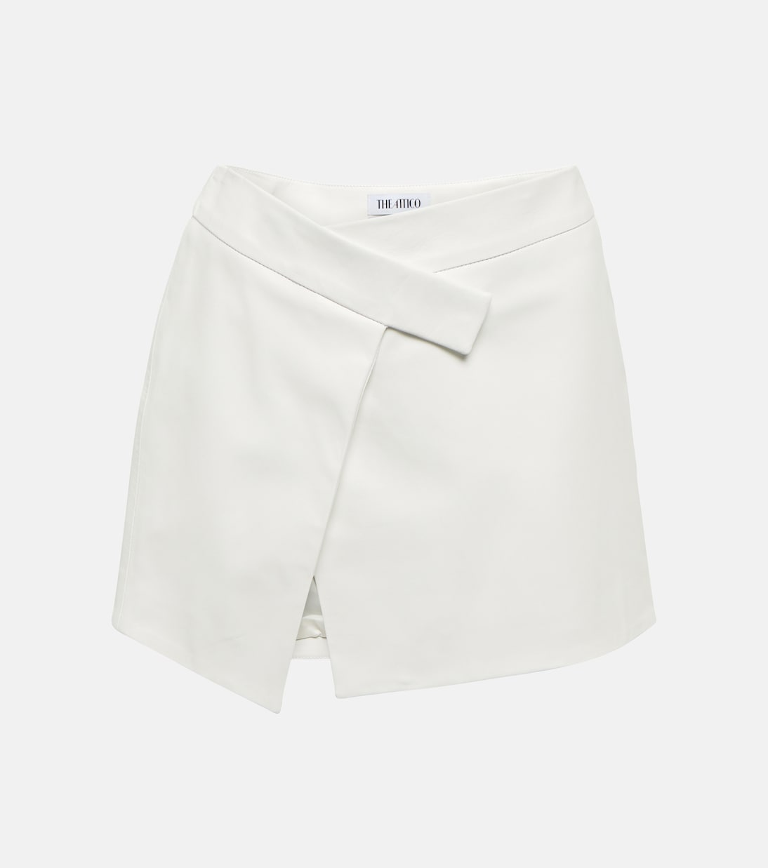 Cloe wrap leather miniskirt | The Attico