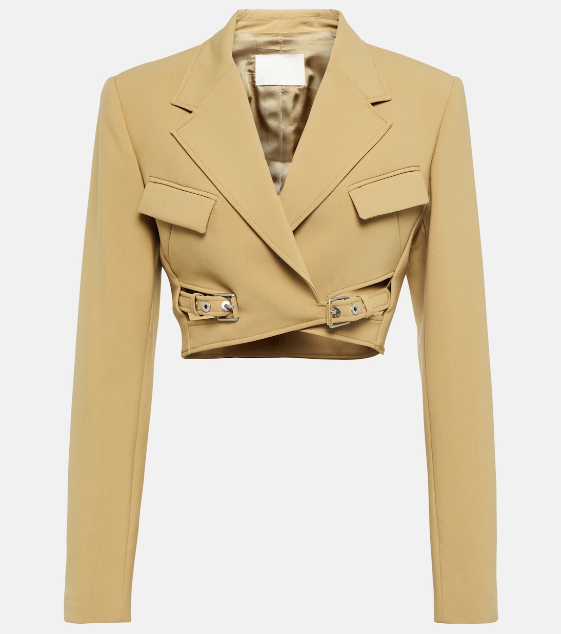 Blazer raccourci Interlock en laine mélangée | Dion Lee