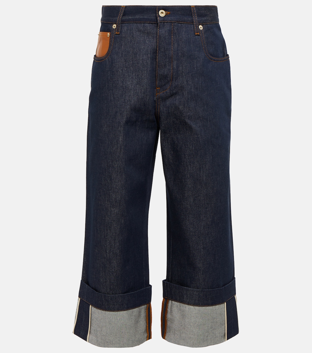 Jeans de tiro alto cropped | Loewe