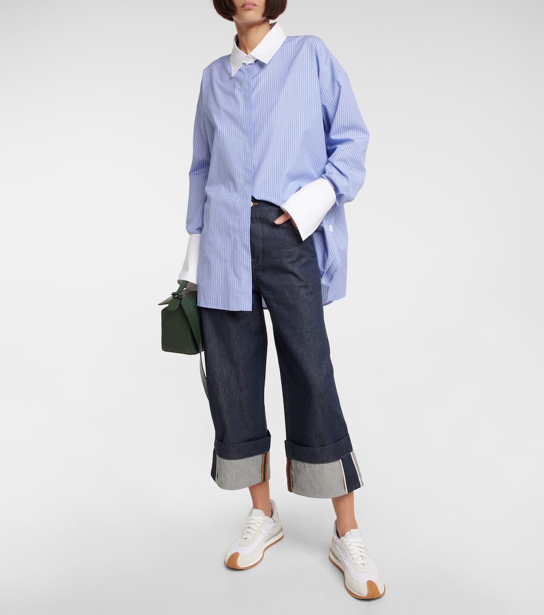 Jeans de tiro alto cropped | Loewe