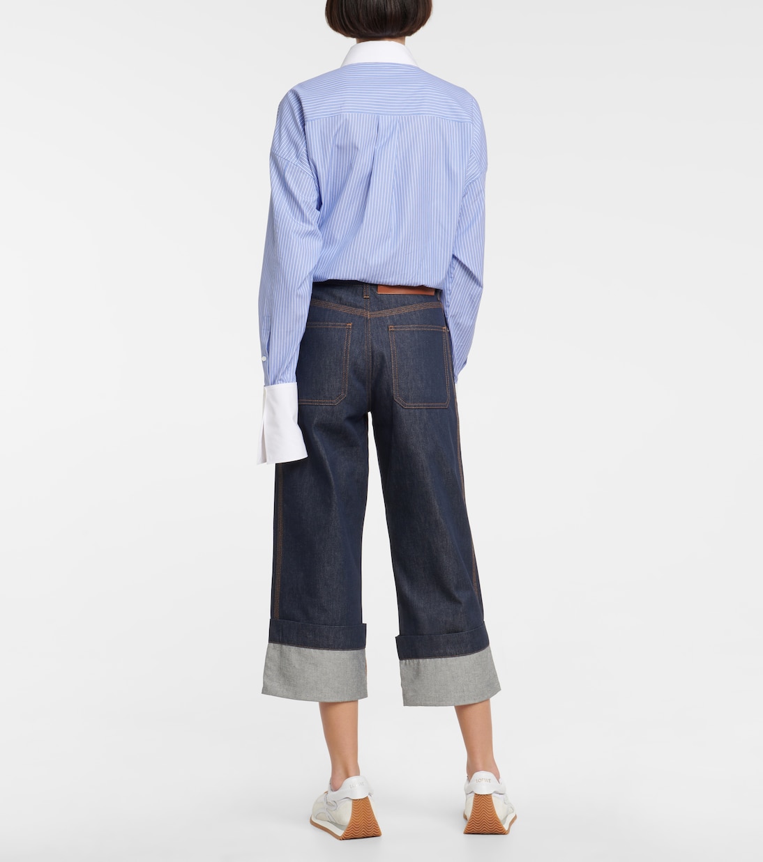 Jeans de tiro alto cropped | Loewe
